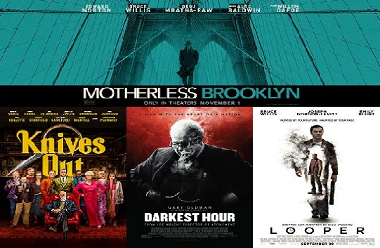 YIM 9 - Motherless Brooklyn, Knives Out, The Darkest Hour and Looper