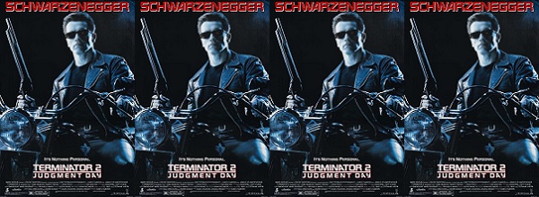 Arnold Schwarzenegger, Linda Hamilton, Robert Patrick and the James Cameron movie ‘Terminator 2: Judgment Day’