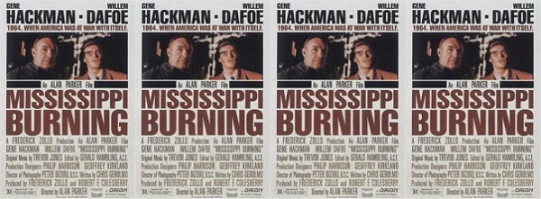 Gene Hackman, Willem Dafoe and Frances McDormand in the Alan Parker movie ‘Mississippi Burning’